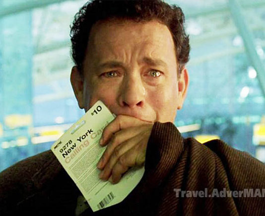 Tom Hanks. The Terminal. Travel AdverMAN